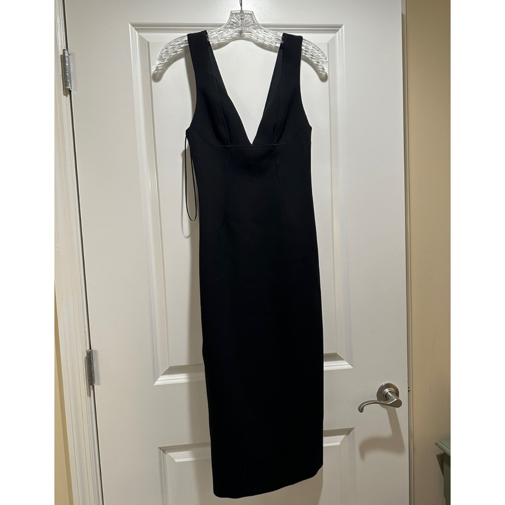 Victoria Beckham Fitted Black Crepe Dress - Picture 5 of 8